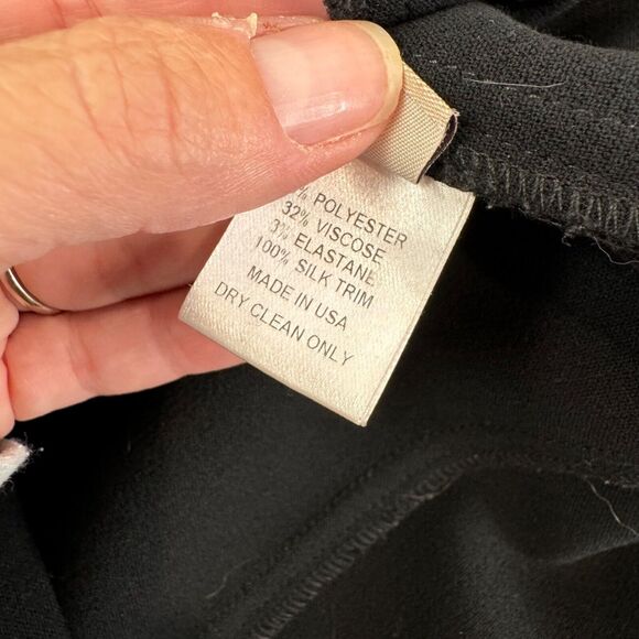 Lela Rose Black Blouse 8 Pockets Classic Capsule Luxury - Picture 11 of 12